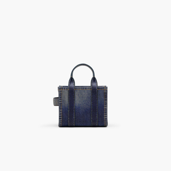 Marc Jacobs
THE DENIM-PRINTED LEATHER MICRO TOTE BAG