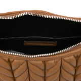 Karl Lagerfeld K/Weave Hobo Bag in caramel brown color