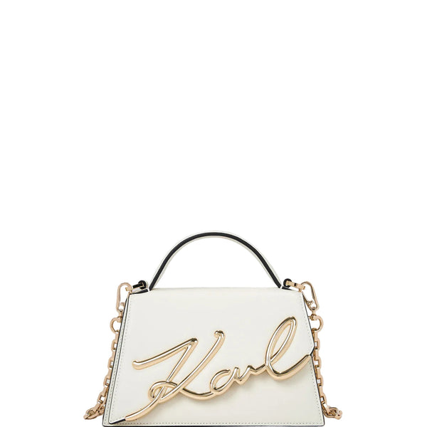Karl Lagerfeld K/ Signature Small Crossbody Bag in White