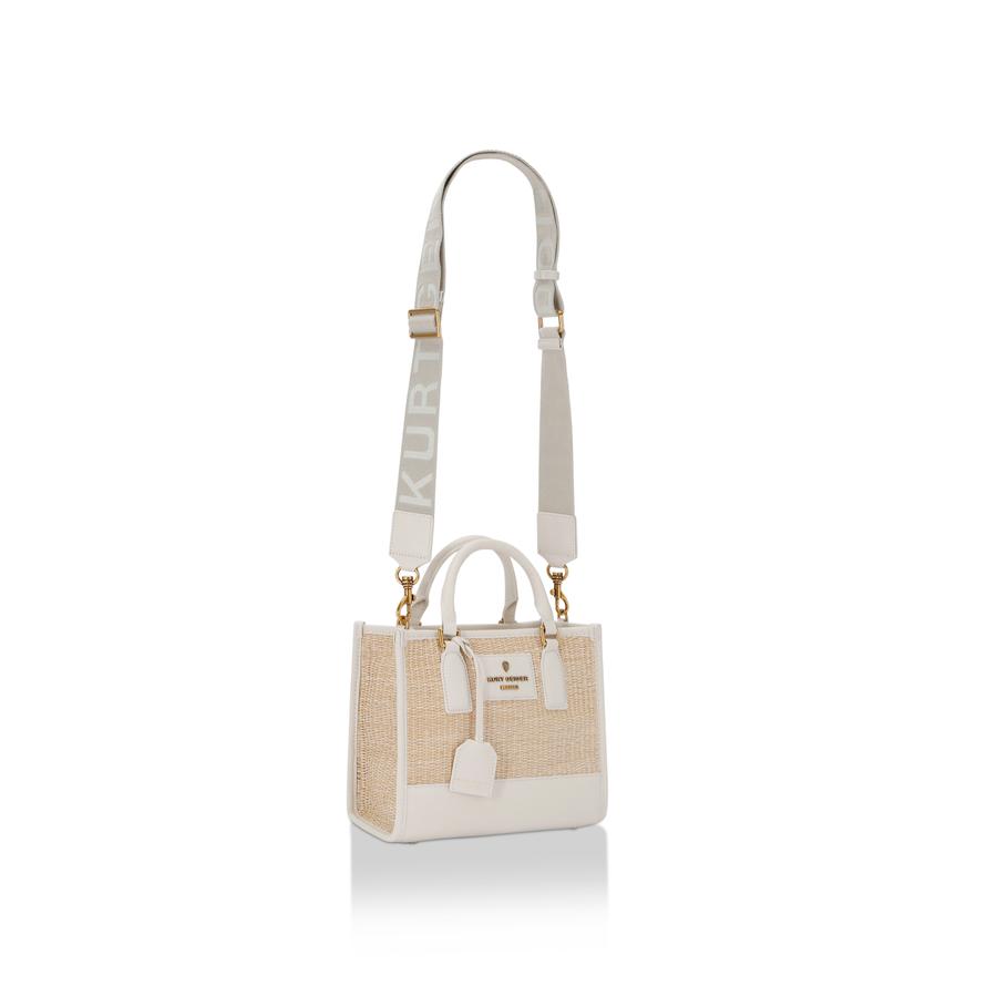 Kurt Geiger London
Small Chiswick Raffia Tote Bag