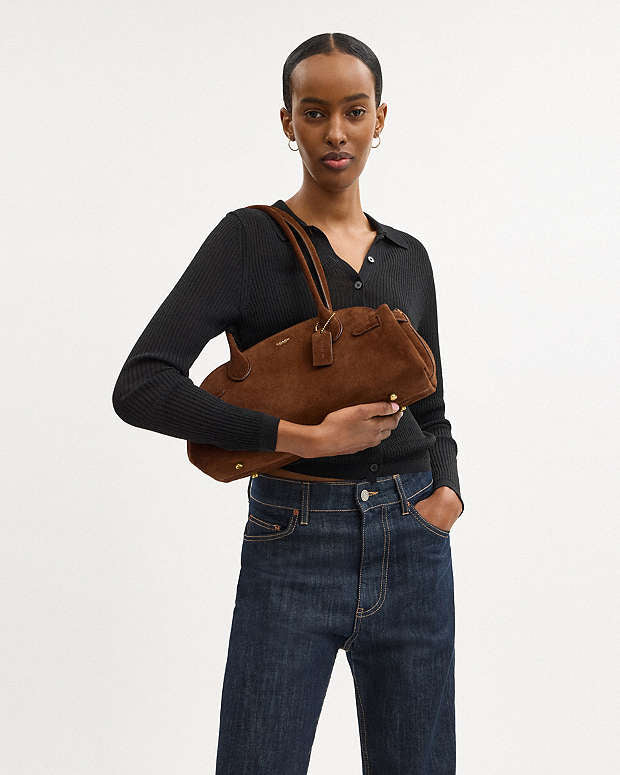 Coach Empire Carryall Bag 34 in suede