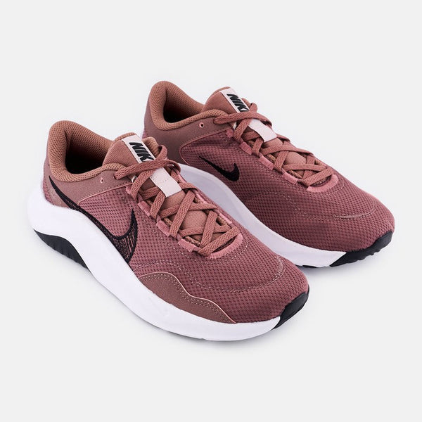 Nike Women Legend Essential 3 NN Lace Up Running Shoes, Mauve size 7M