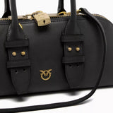 Pinko Escape Small Leather Bag in Black