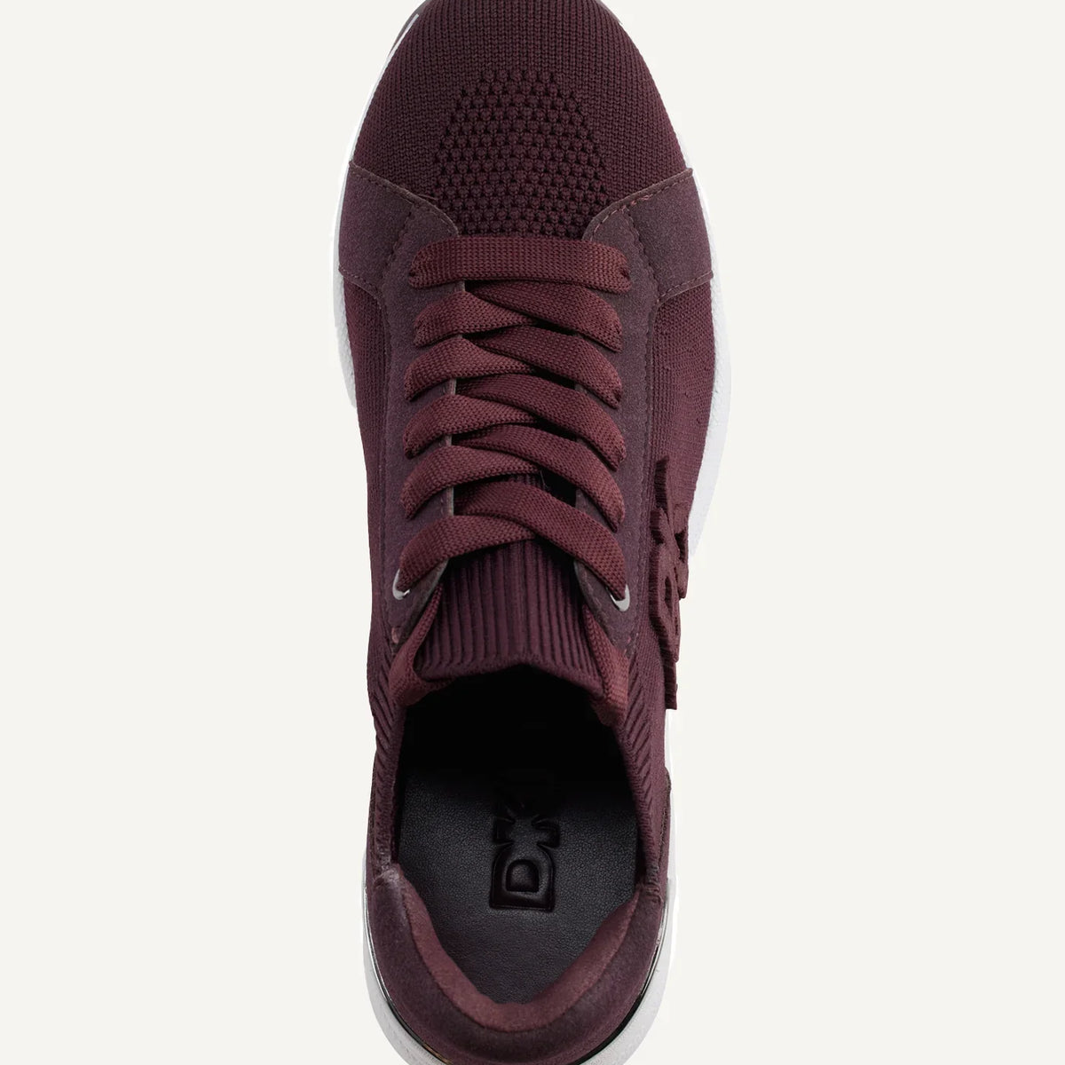 DKNY KASIA LACE UP WEDGE Burgundy 9M