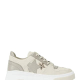 Michael Kors Outlet Women’s Lexi Embellished Mixed Media Sneaker size 8.5M