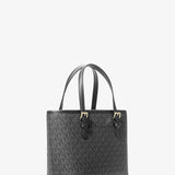 Micheal Kors small Jet Set Travel tote bag with top zip closure and logo in Black