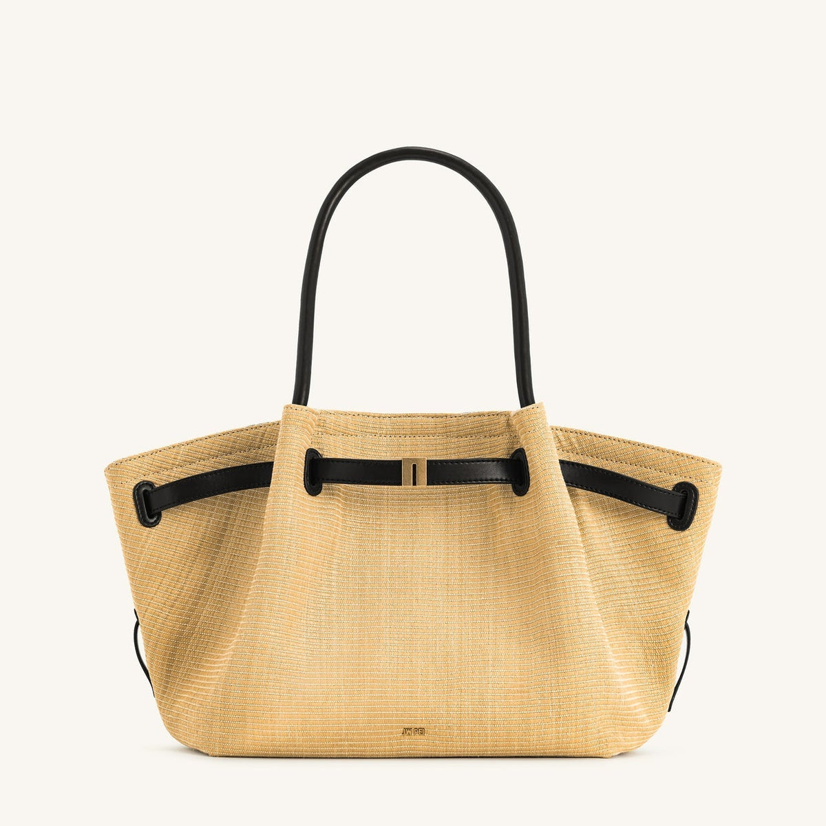 JW PEI Hana Medium Faux Straw Tote Bag in Brown Straw
