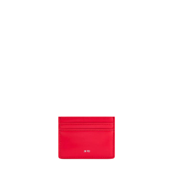 JW PEI Woven Texture Card Holder in Red