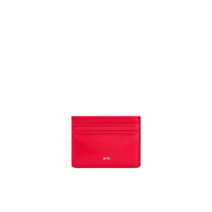 JW PEI Woven Texture Card Holder in Red