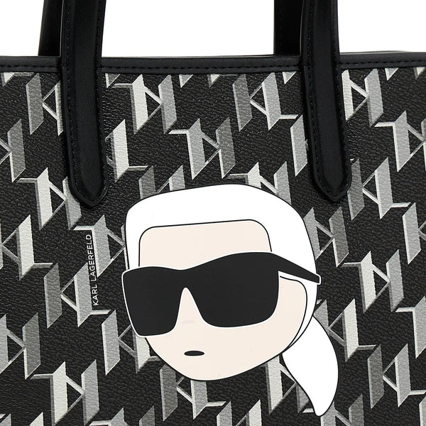 Karl Lagerfeld K/Ikonik Monogram Small Tote Bag