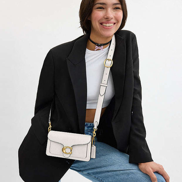 Coach Tabby Shoulder Bag 20 in white