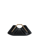 JW PEI Lila Metal Frame Clutch in Black