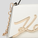 Karl Lagerfeld K/ Signature Small Crossbody Bag in White