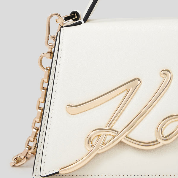 Karl Lagerfeld K/ Signature Small Crossbody Bag in White