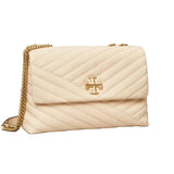 Tory Burch Kira Chevron Convertible Shoulder Bag in New Cream