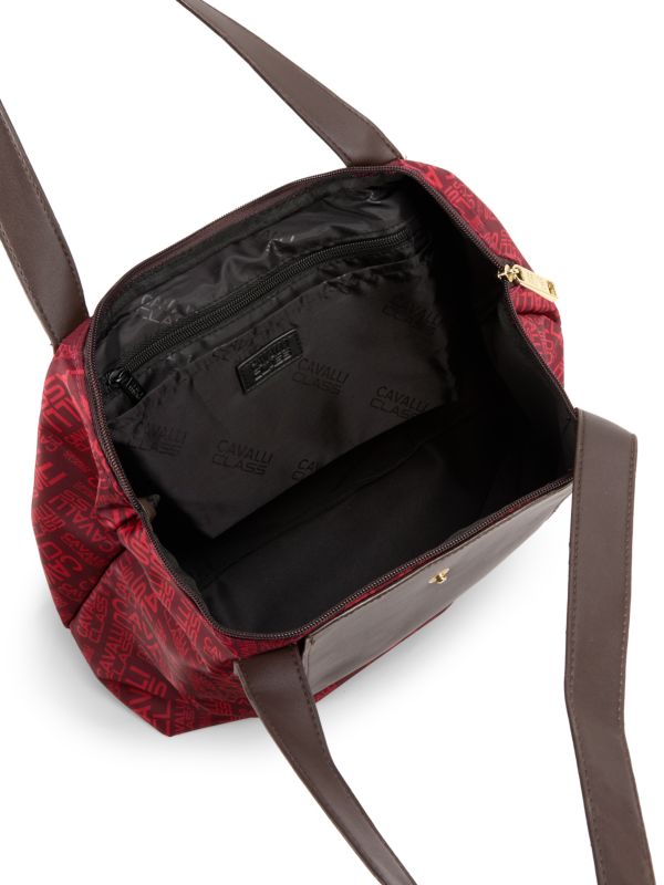 Cavalli Class by Roberto Cavalli Women's Red Colorblock Tote