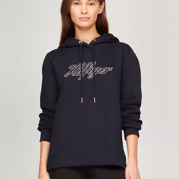 Tommy Hilfiger Shimmer Hilfiger Logo Pullover Hoodie size size L