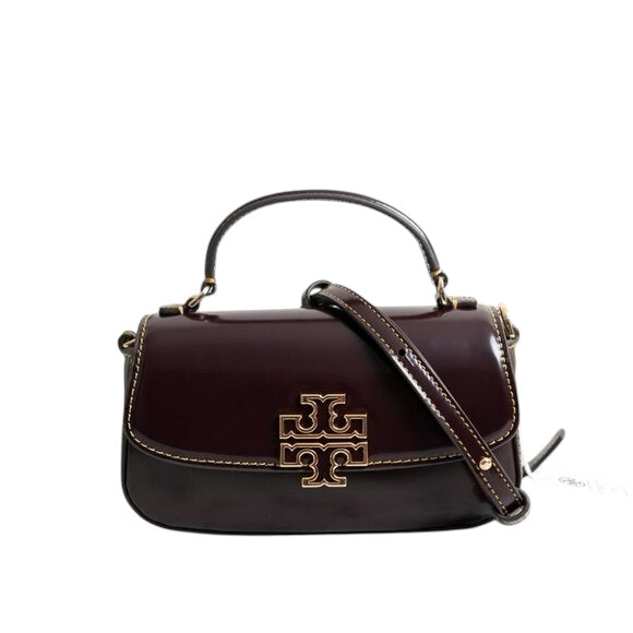 Tory Burch Britten Mini Top Handle Leather Crossbody Bag