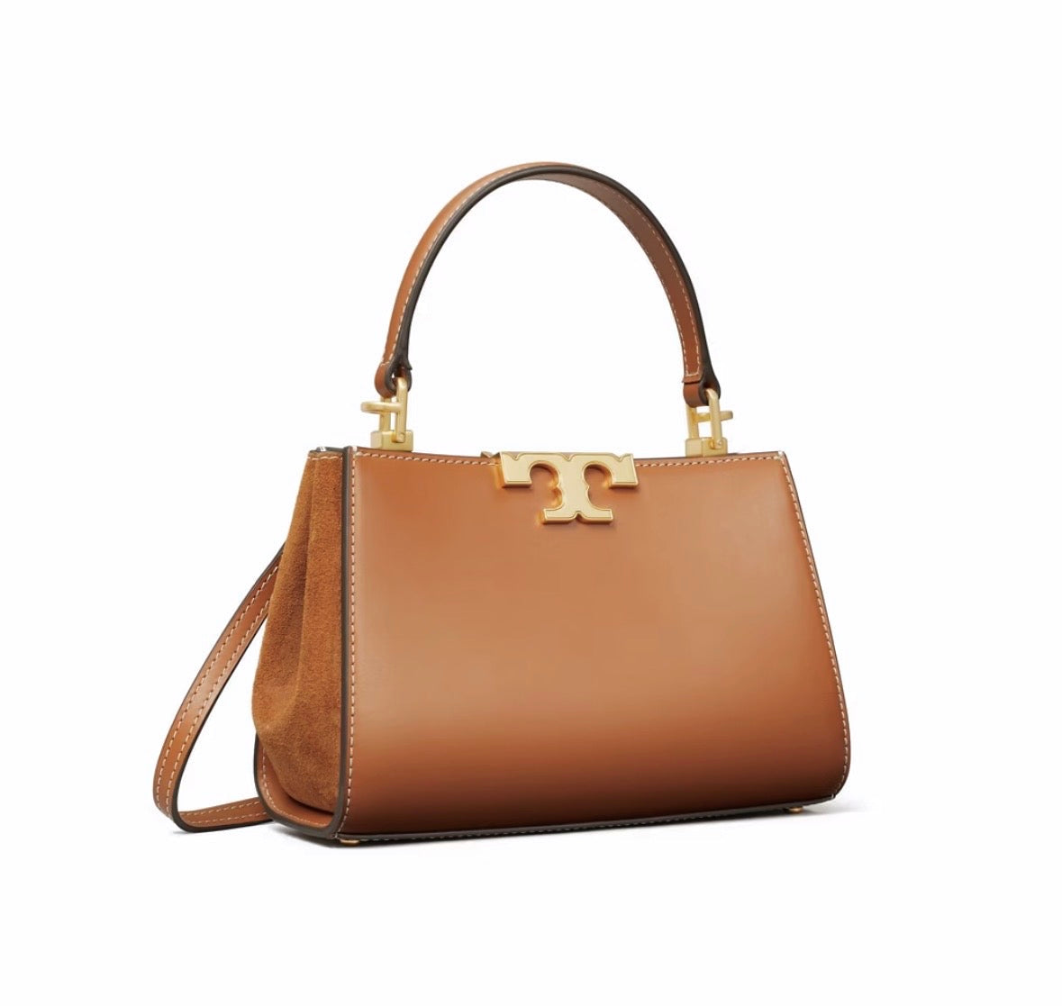 Tory Burch Mini Eleanor Satchel in Camel