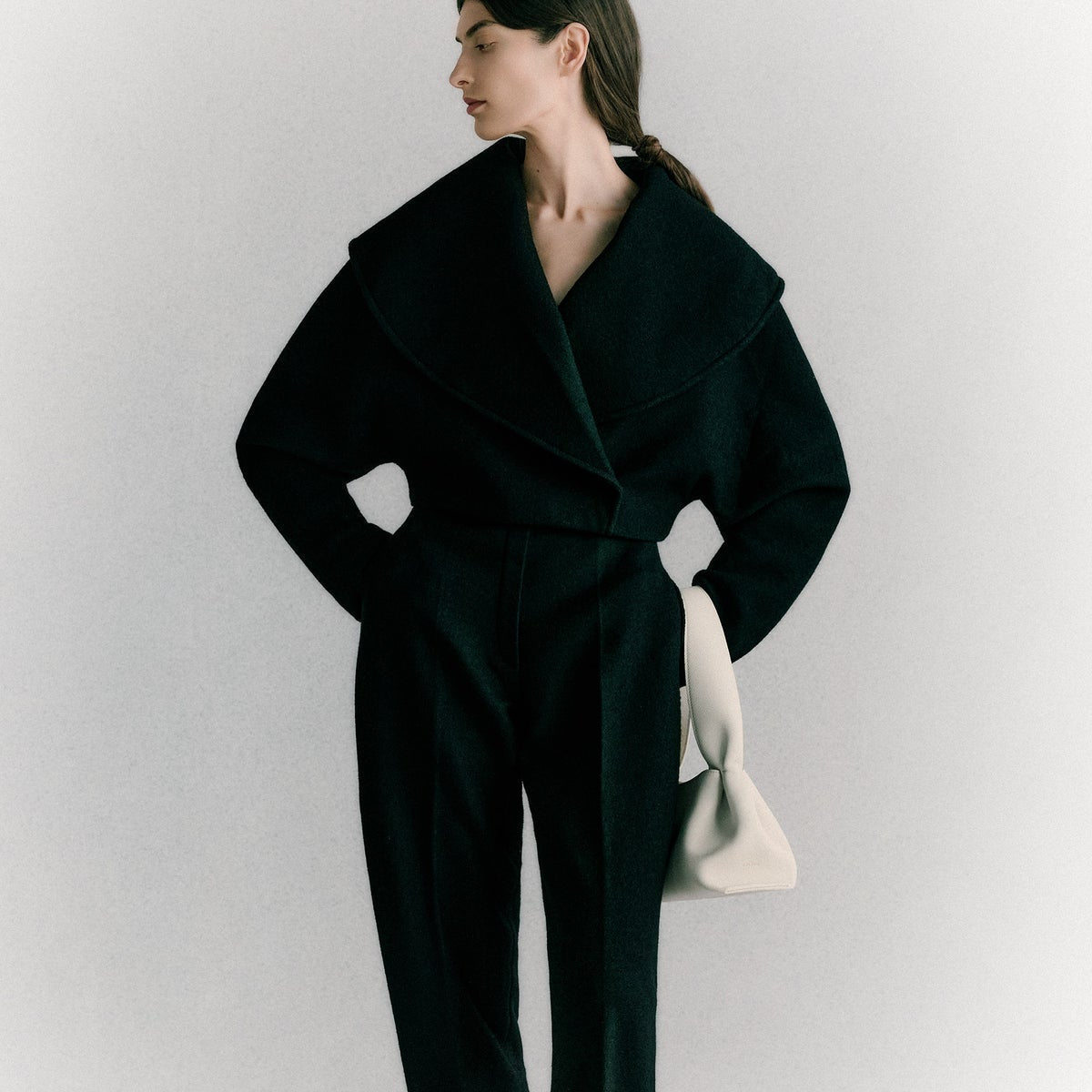 Polene Numéro Neuf East West EDITION TEXTURED Chalk