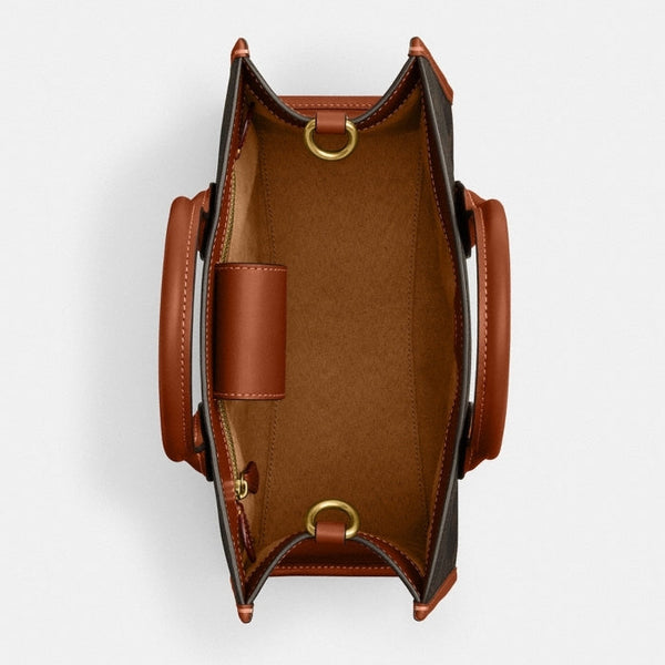 Coach Ace Tote 26 With Horse And Carriage Print