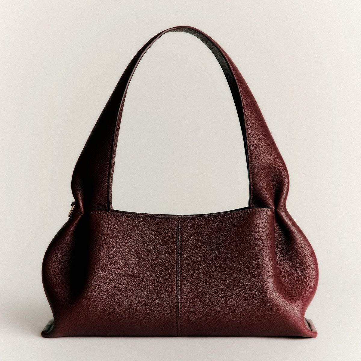 Polene Numéro Neuf East West EDITION TEXTURED Black cherry