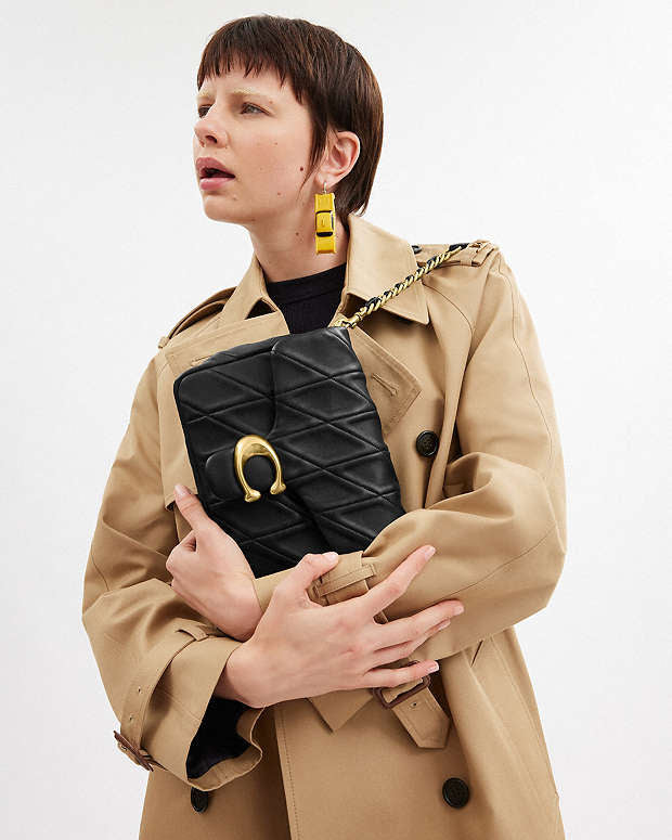 Coach Times Square Tabby Shoulder Bag with Quilting