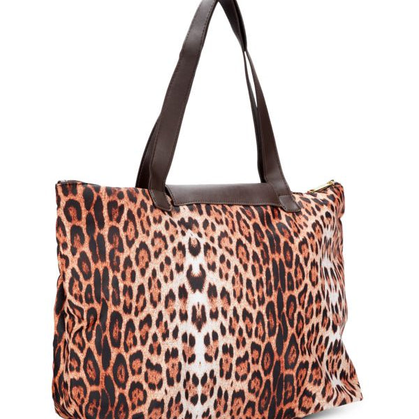 CAVALLI CLASS BY ROBERTO Large Leopard Print Tote
