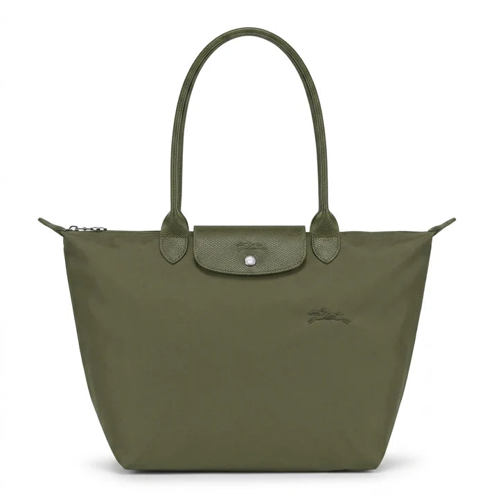 L.o.n.g.c.h.a.m.p green line large size in olive