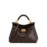 JW PEI Lucia Classic Top Handbag Dark Brown