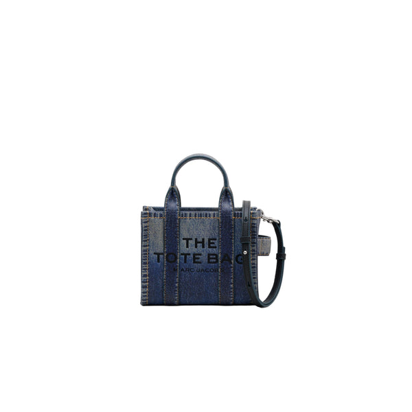 Marc Jacobs The Denim Printed Leather Micro Tote Bag