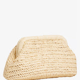 Tommy Hilfiger Braided Clutch Bag Natural Rafia