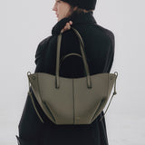 Polene Cyme Mini EDITION TEXTURED SMOKY GREEN