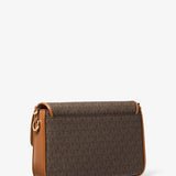 Michael Kors Bradshaw Medium Logo and Leather Messenger Bag