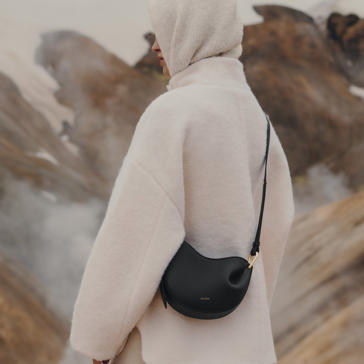 Polene Tonca EDITION TEXTURED BLACK