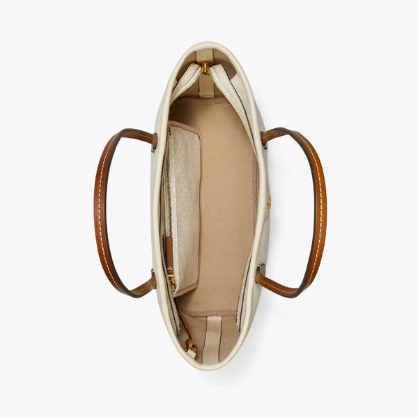 Tory Burch small T Monogram zip tote bag