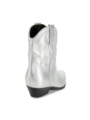 Guess Ginette Metallic Cowboy Booties