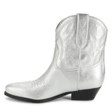 Guess Ginette Metallic Cowboy Booties