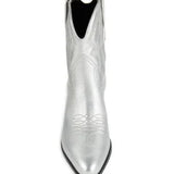 Guess Ginette Metallic Cowboy Booties