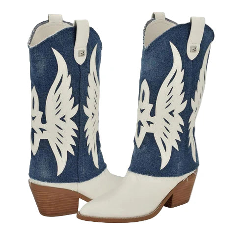 Guess Women's Raegan Western Boot in jeans 40