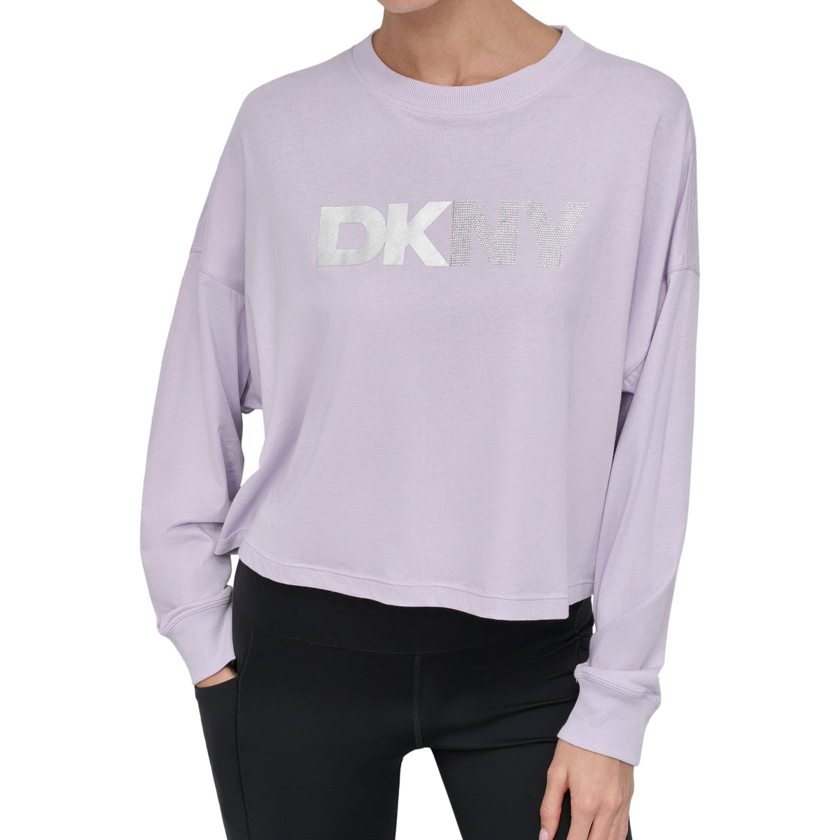 Sport Women's Rhinestone-logo Tee DKNY