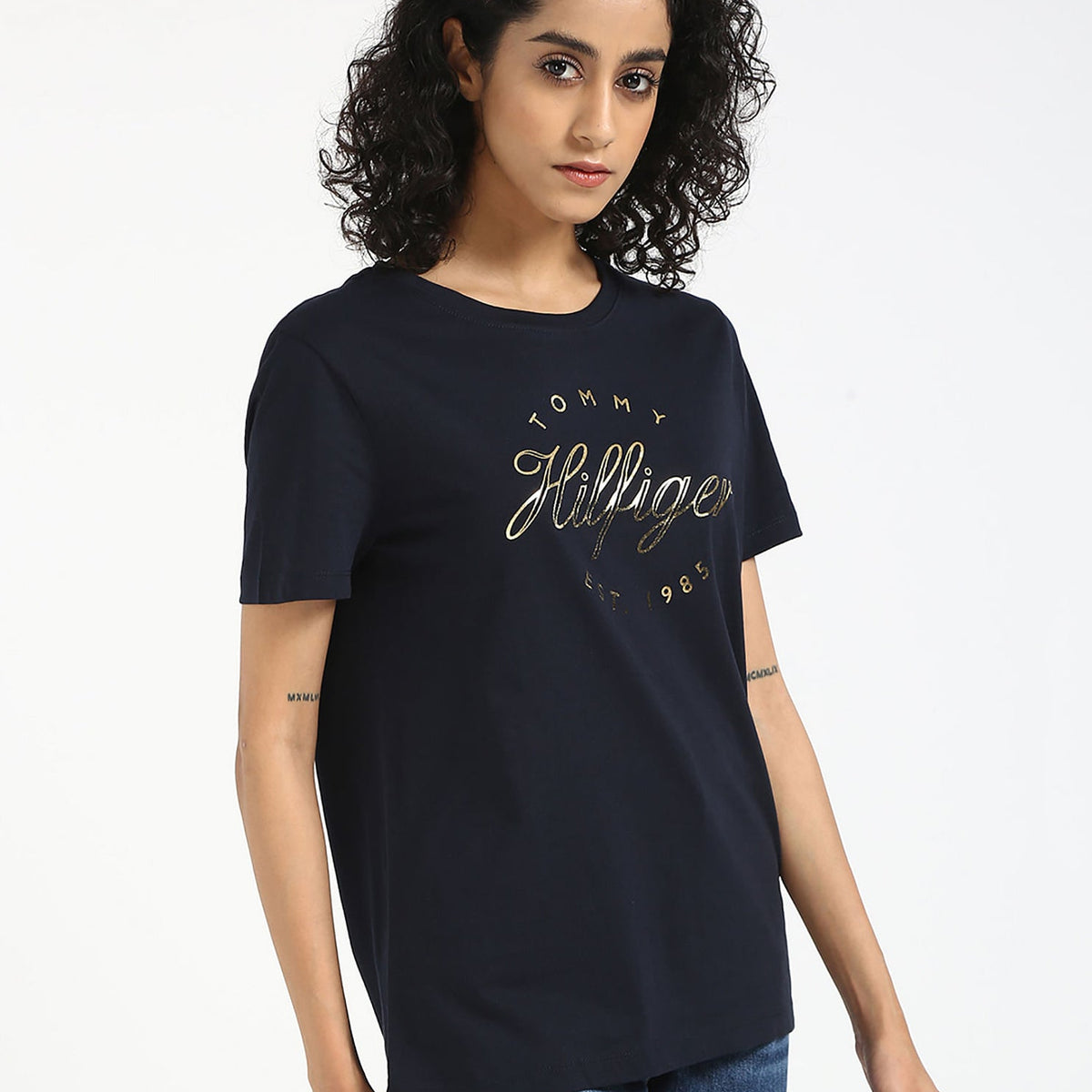 Tommy Hilfiger gold print t-shirt size L