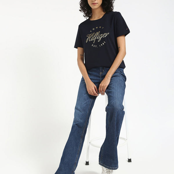 Tommy Hilfiger gold print t-shirt size L