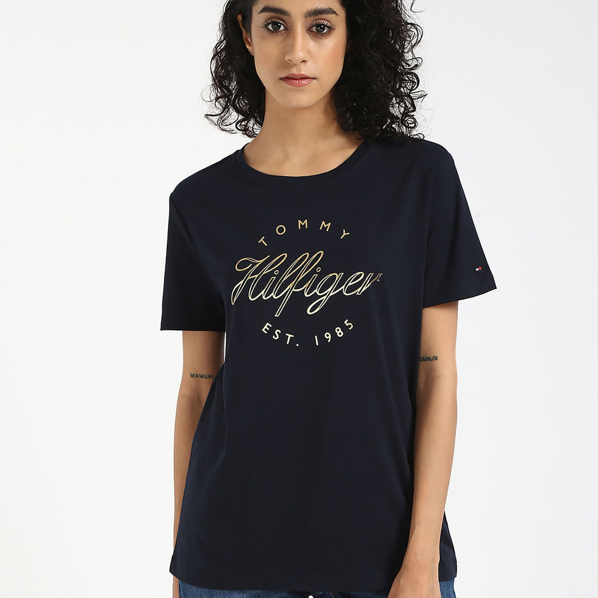 Tommy Hilfiger gold print t-shirt size L