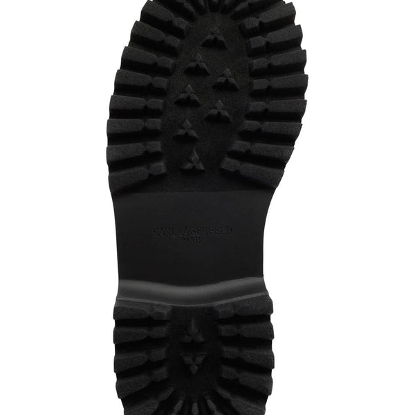 Karl Lagerfeld Paris Gaston Rocker Logo Appliqué Glossy Loafers 9M - 39.5 EU