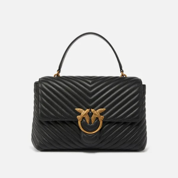 BIG LADY LOVE BAG PUFF CHEVRON PINKO