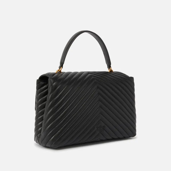 BIG LADY LOVE BAG PUFF CHEVRON PINKO
