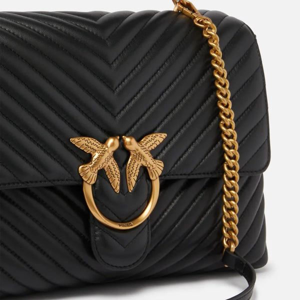 BIG LADY LOVE BAG PUFF CHEVRON PINKO