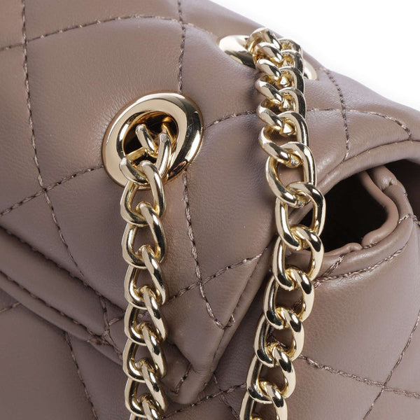 Valentino Ocarina Shoulder Bag in taupe.