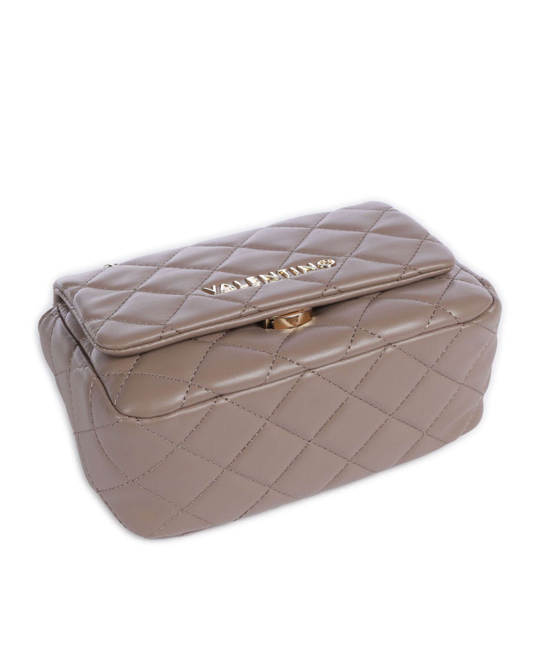 Valentino Ocarina Shoulder Bag in taupe.